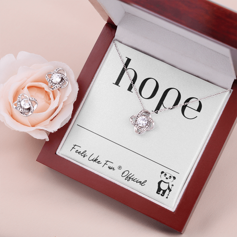 Hope Love Knot Jewelry Set