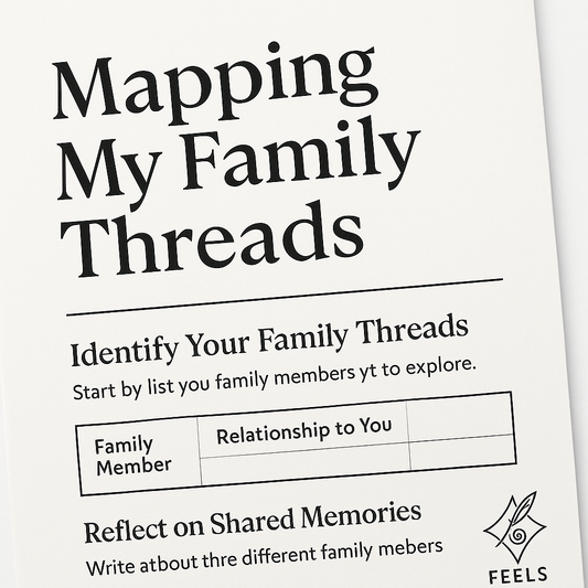 Mapping My Family Threads Worksheet