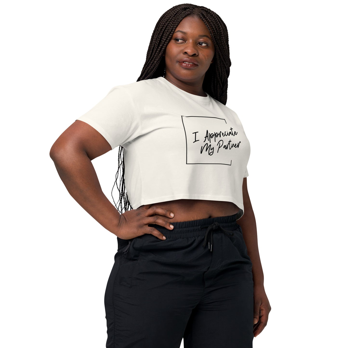 "I Appreciate My Partner" crop top