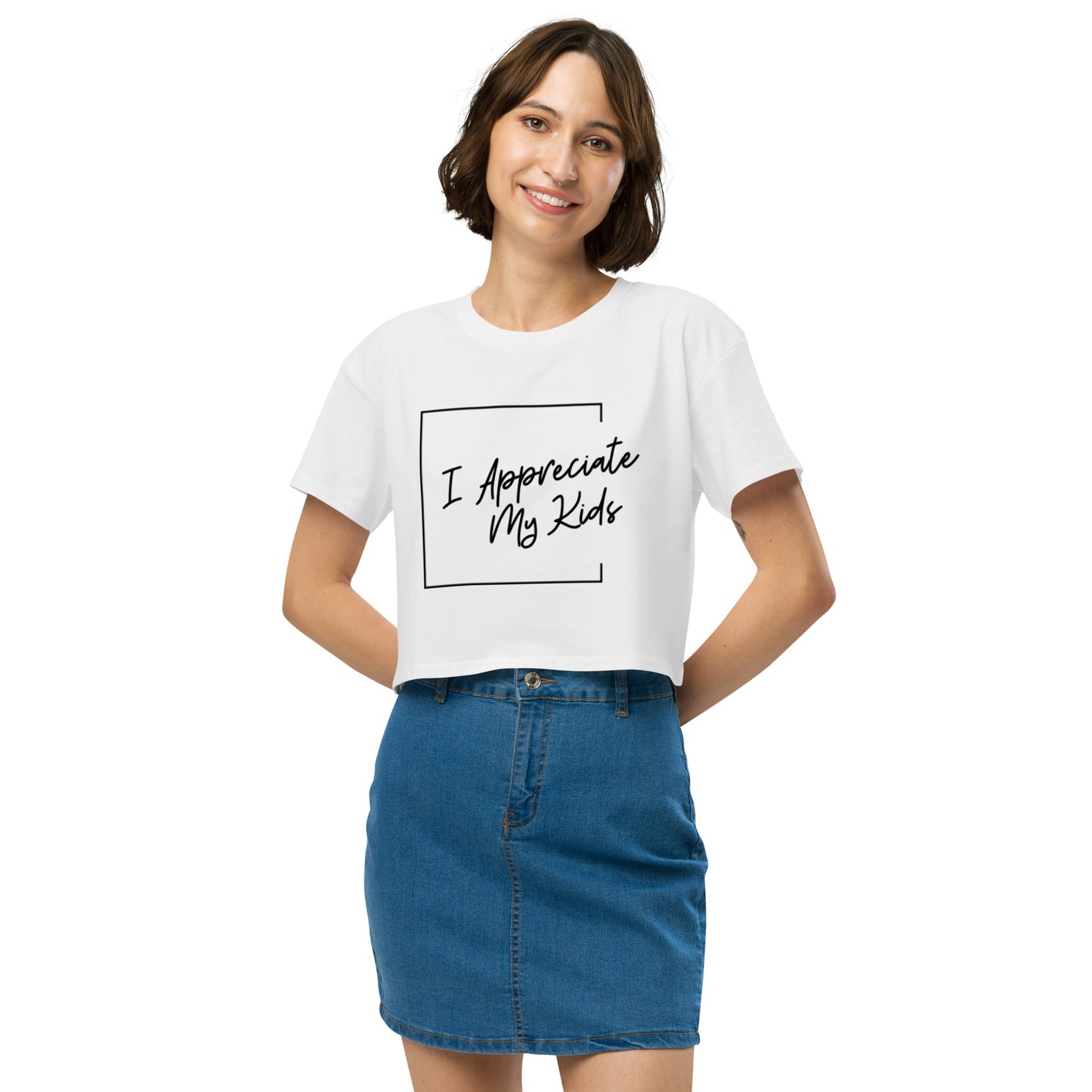 "I Appreciate My Kids" crop top