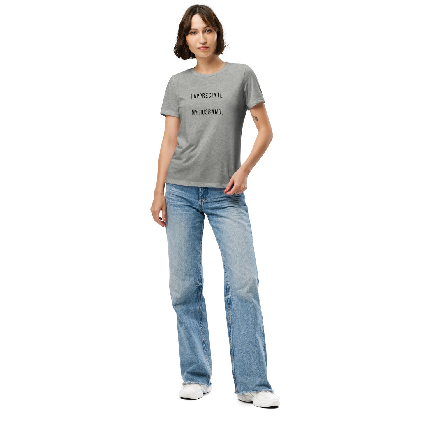 "I Appreciate My Husband" Women’s relaxed tri-blend t-shirt